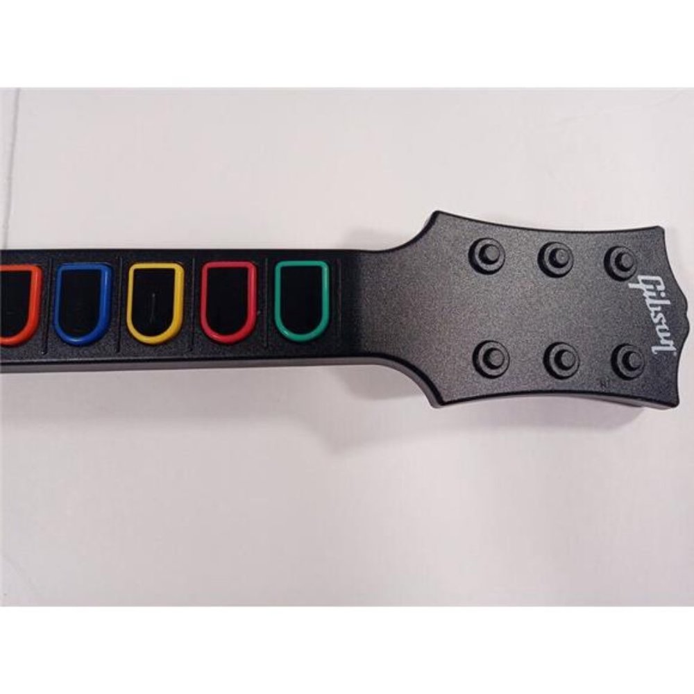 TESTED! Wii Guitar Hero Gibson Les Paul White Wireless Guitar w/ Strap & Game - Picture 3 of 10